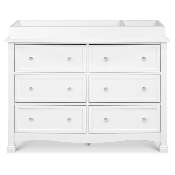 M5529W,DaVinci,Kalani 6-Drawer Double Wide Dresser in White Finish