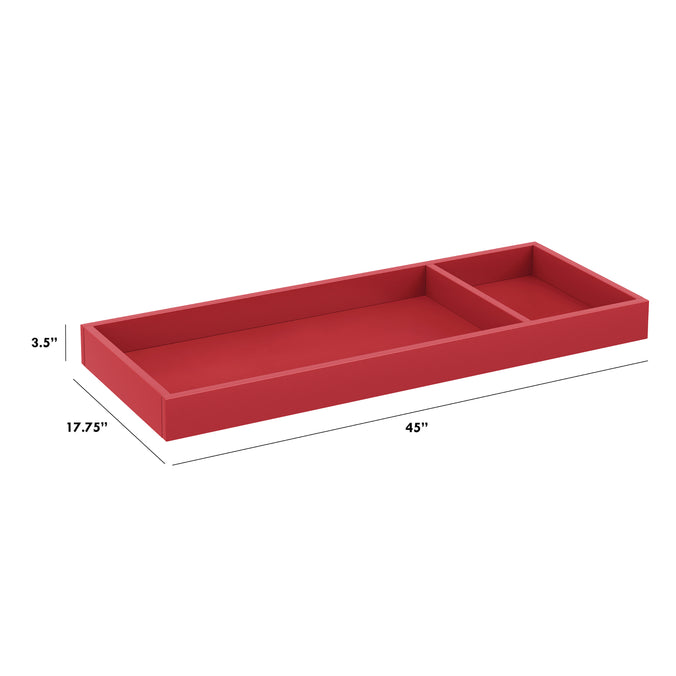 M0619TRD,Universal Wide Removable Changing Tray in Strawberry Red
