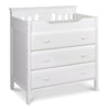 M5925W,DaVinci,Jayden 3-Drawer Changer Dresser In White Finish