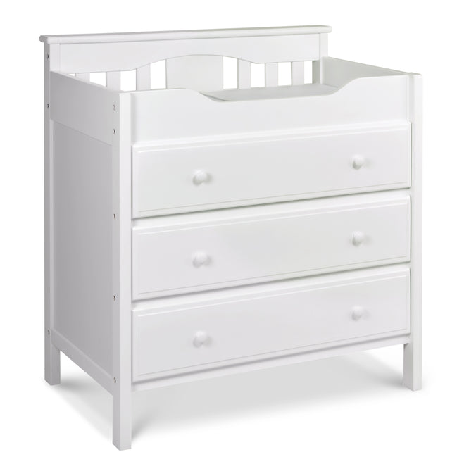 M5925W,DaVinci,Jayden 3-Drawer Changer Dresser In White Finish