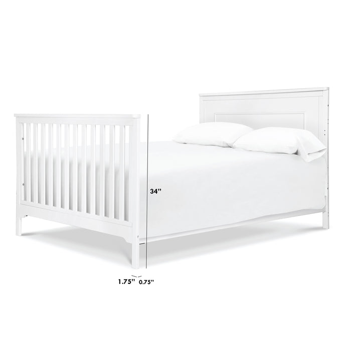 M14957W,The MDB Family,Full Size Conversion Legs in White ( child sku )