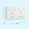 M22526W,DaVinci,Otto 6-Drawer Dresser in White