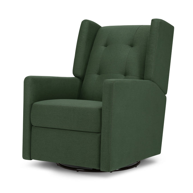 M21287PNG,DaVinci,Maddox recliner and swivel glider in Pine Green