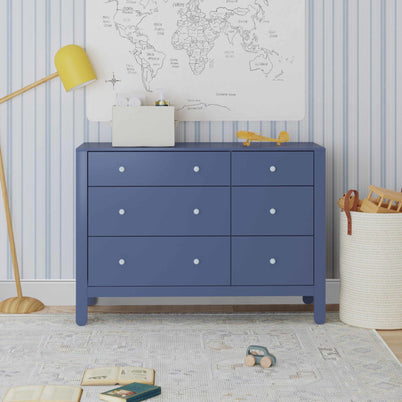 F30326CVBPB,Carter's,Marisol 6-Drawer Dresser in Cove Blue/Powder Blue