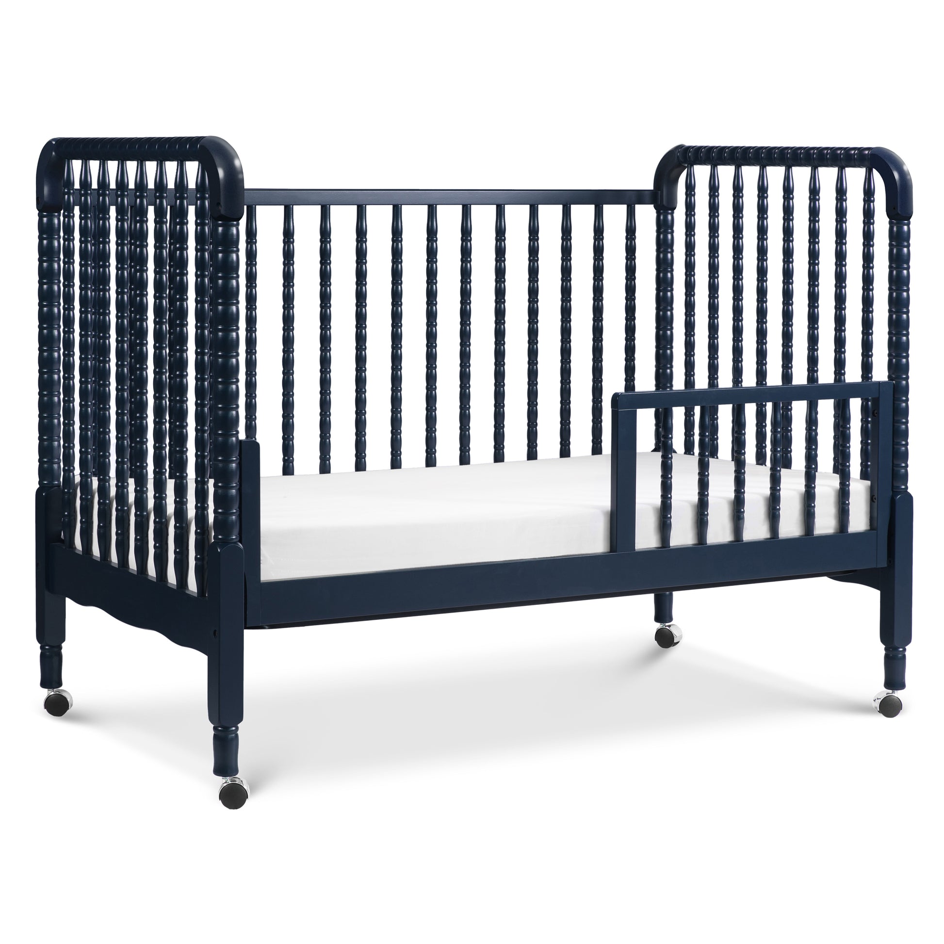 M7391V,DaVinci,Jenny Lind Stationary Crib in Navy Blue Finish