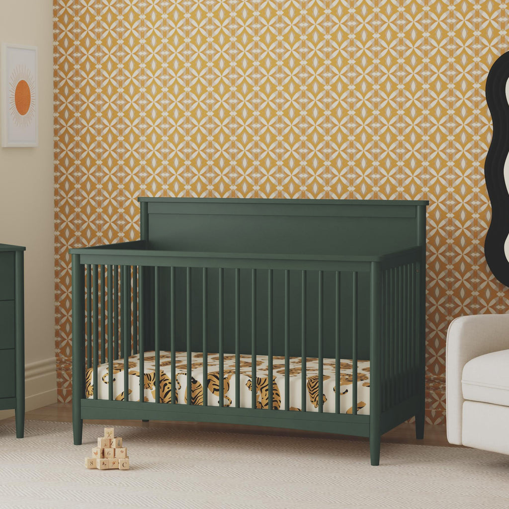 M27301FRGR,Frem 4-in-1 Convertible Crib in Forest Green
