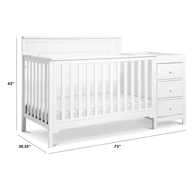 F14991W,Carter's,Dakota 4-in-1 Crib and Changer Combo in White