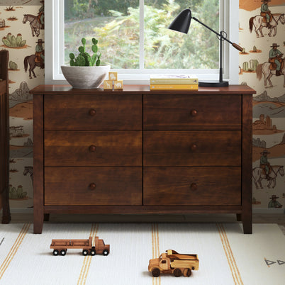 F11526Q,Carter's,Morgan 6-Drawer Double Dresser in Espresso Finish