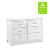 M12826W,DaVinci,Charlie 6-Drawer Double Dresser in White