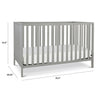 M3801G,DaVinci,Union 4-in-1 Convertible Crib in Grey Finish