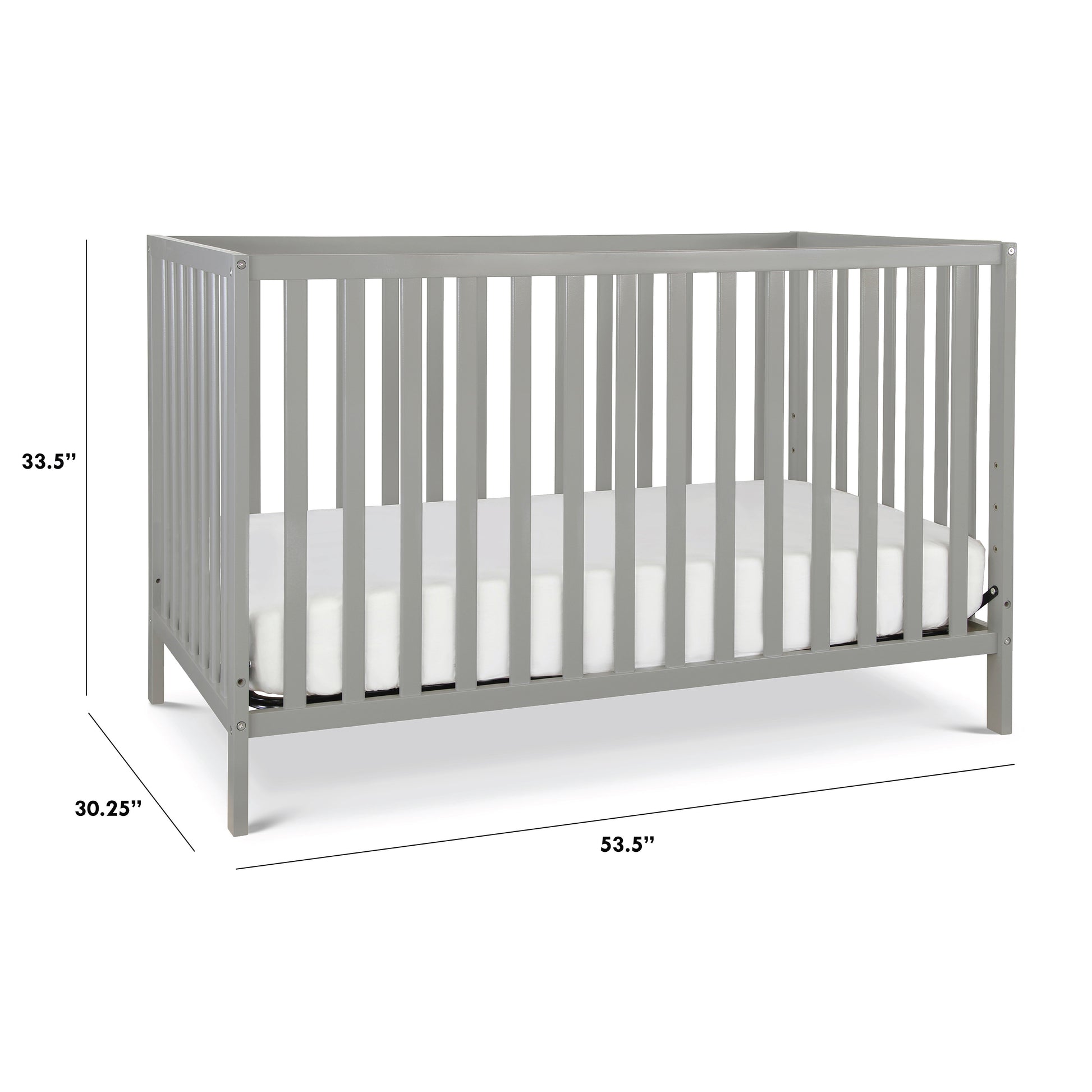 M3801G,DaVinci,Union 4-in-1 Convertible Crib in Grey Finish