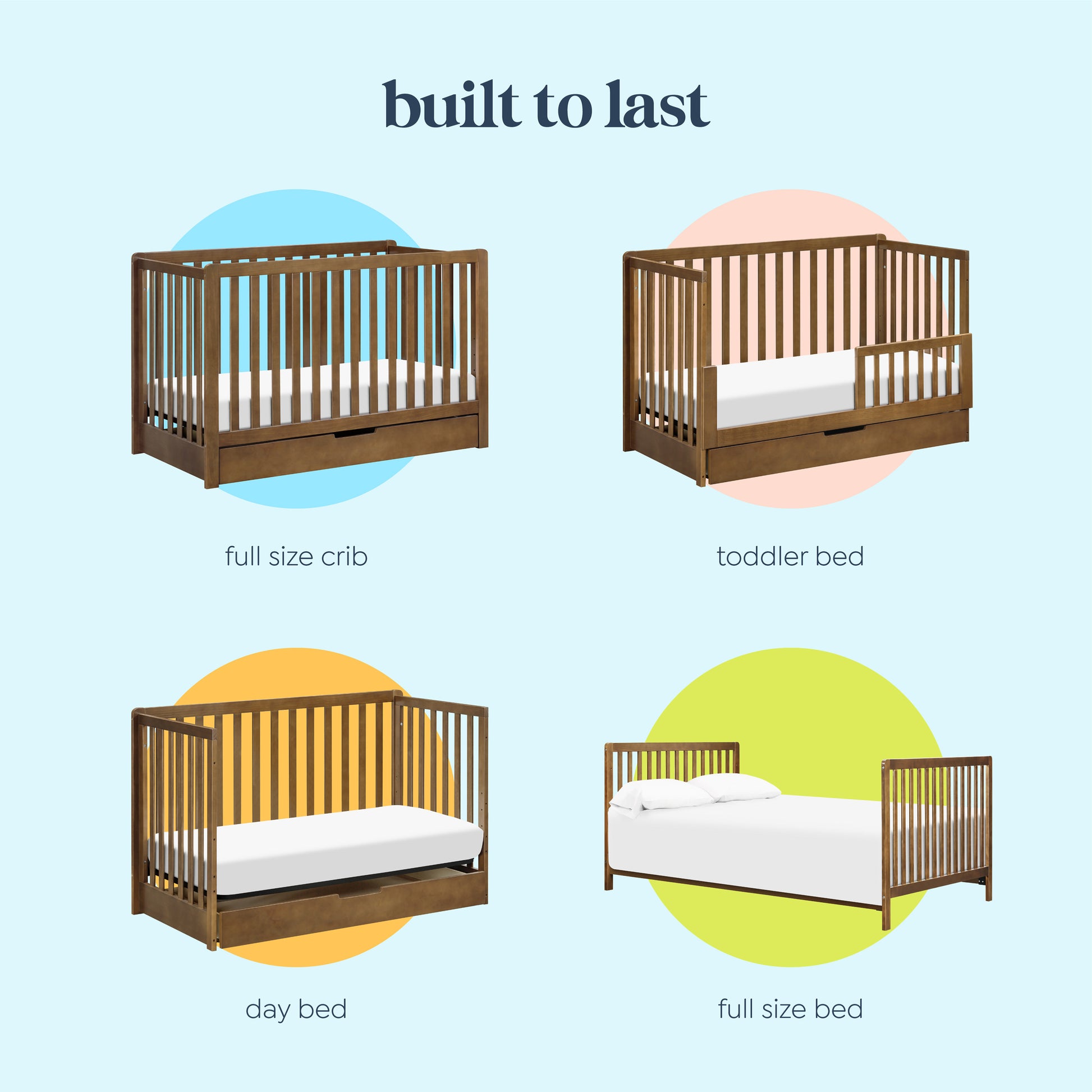 F11951L,Carter's,Colby 4-in-1 Convertible Crib w/ Trundle Drawer Colby 4-in-1 Convertible Crib w/ Trundle Drawer