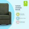 M33187COB,DaVinci,Lucas Pillowback Swivel Recliner in Cozy Olive Boucle