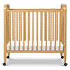 M7398HY,DaVinci,Jenny Lind 3-in-1 Convertible Mini Crib in Honey