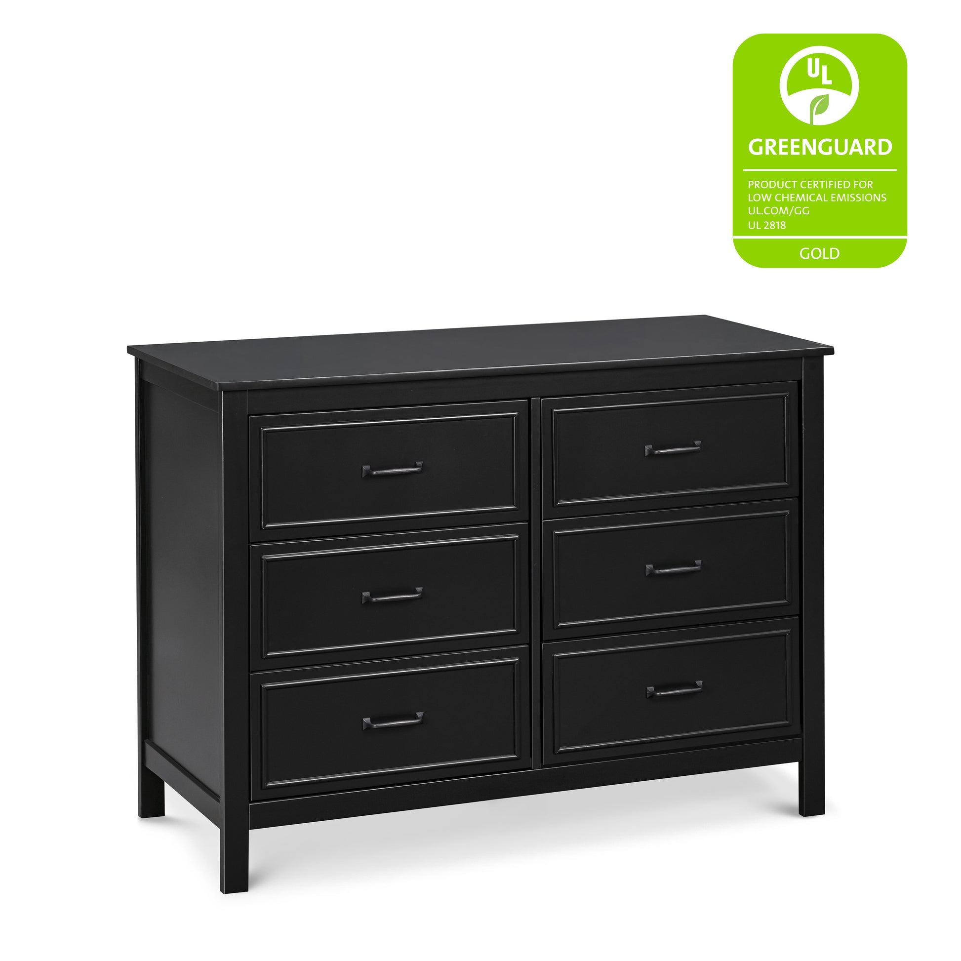 M12826E,Charlie 6-Drawer Double Dresser in Ebony