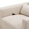 M10887CM,DaVinci,Piper Recliner in Cream Finish w/Cream Piping