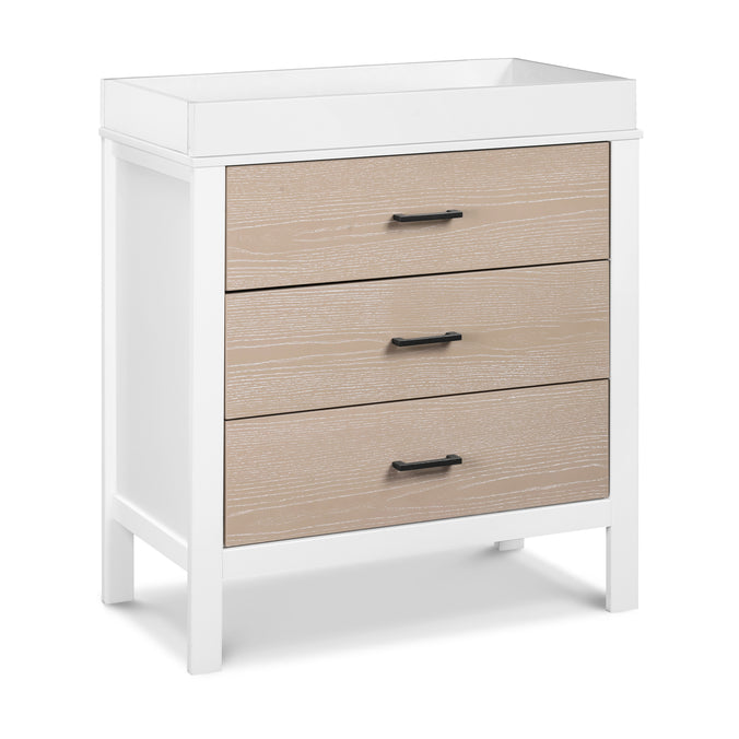 F23223WCWD,Carter's,Radley 3-Drawer Dresser in White & Coastwood