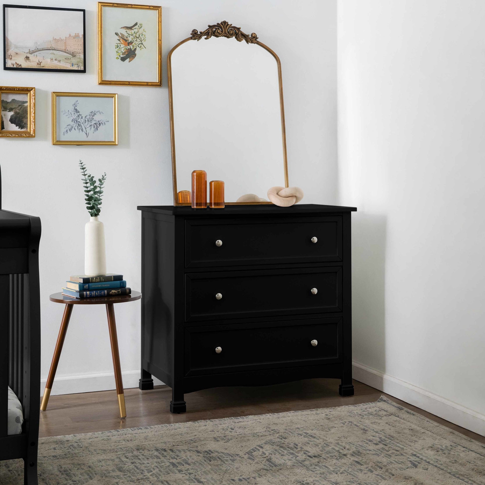 M5523E,DaVinci,Kalani 3-Drawer Dresser in Ebony