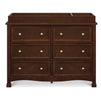 M5529Q,DaVinci,Kalani 6-Drawer Double Wide Dresser in Espresso Finish