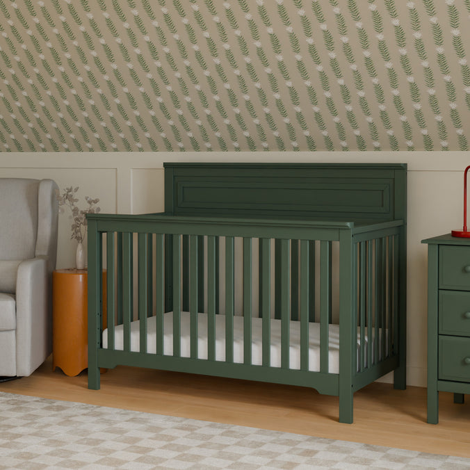 M4301FRGR,DaVinci,Autumn 4-in-1 Convertible Crib in Forest Green