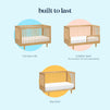 W4901HY,DaVinci,Marley 3-In-1 Convertible Crib in Honey