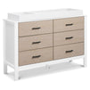 F23226WCWD,Carter's,Radley 6-Drawer Dresser in White & Coastwood