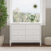 M7326W,DaVinci,Jenny Lind Spindle 6-Drawer Dresser in White