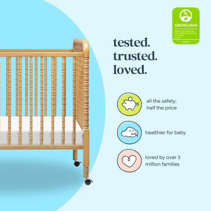 M7391HY,Jenny Lind Stationary Crib in Honey