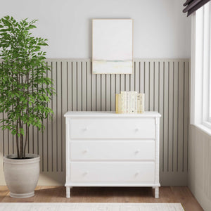 M7323W,DaVinci,Jenny Lind Spindle 3-Drawer Dresser in White