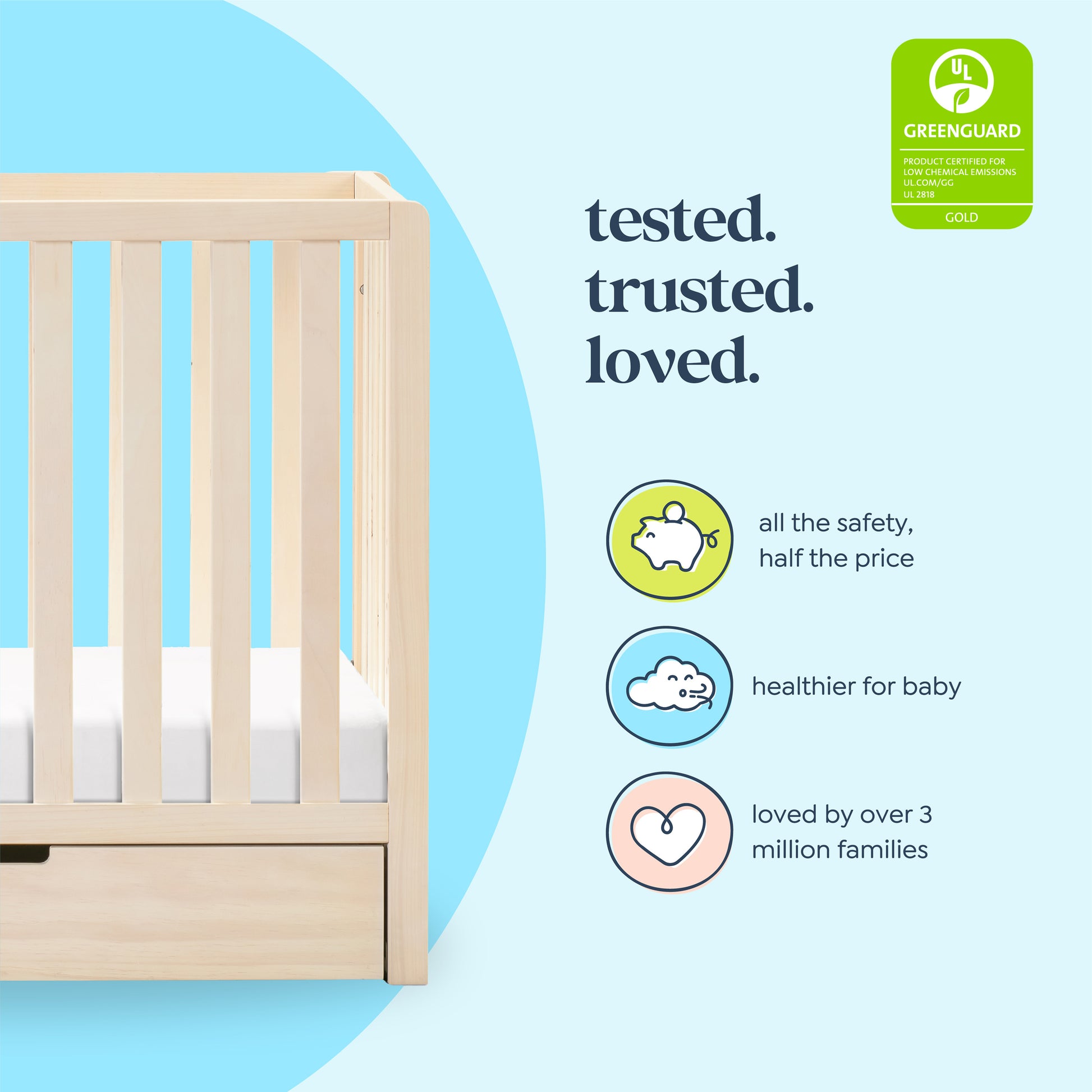 F11981NX,Carter's,Colby 4-in-1 Convertible Mini Crib w/ Trundle in Washed Natural