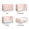 F11901LP,Carter's,Colby 4-in-1 Low-profile Convertible Crib in Petal Pink