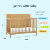 M27301HY,DaVinci,Frem 4-in-1 Convertible Crib in Honey