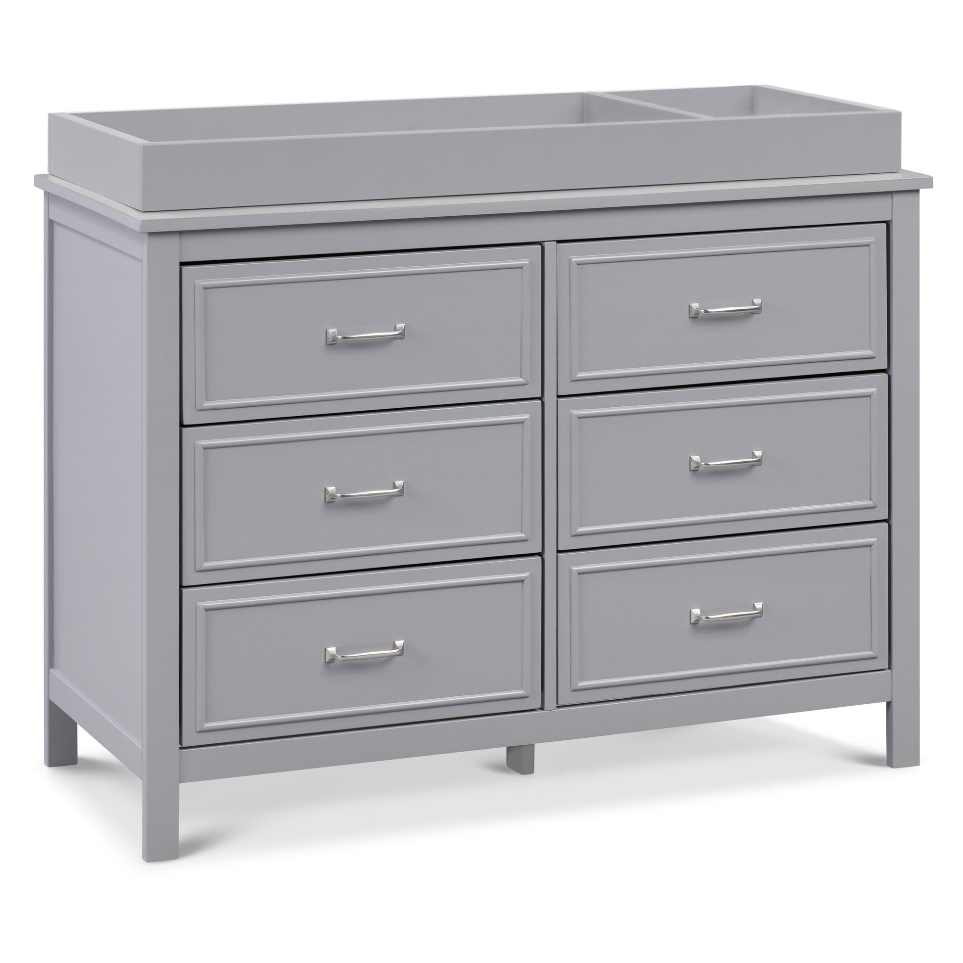 M12826G,DaVinci,Charlie 6-Drawer Double Dresser in Grey