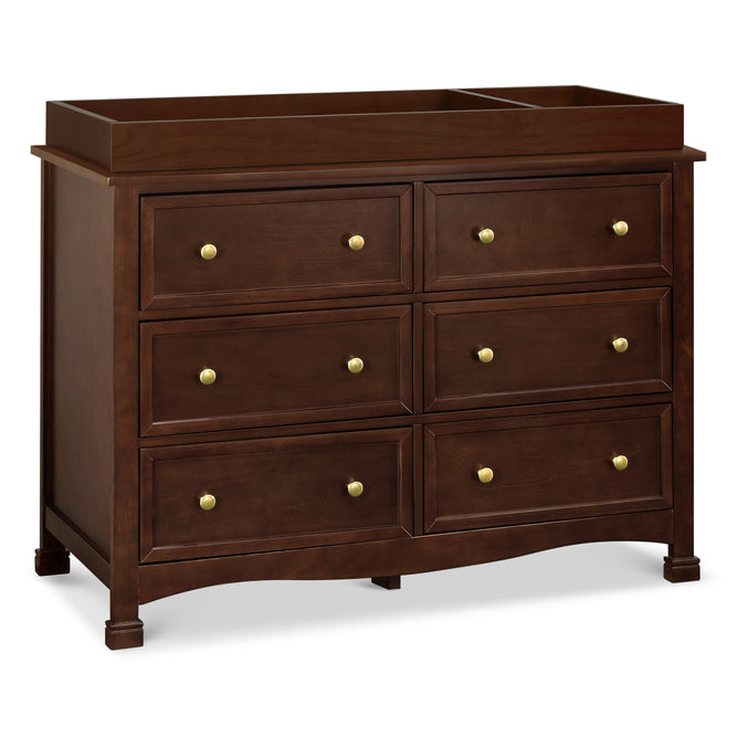 M5529Q,DaVinci,Kalani 6-Drawer Double Wide Dresser in Espresso Finish