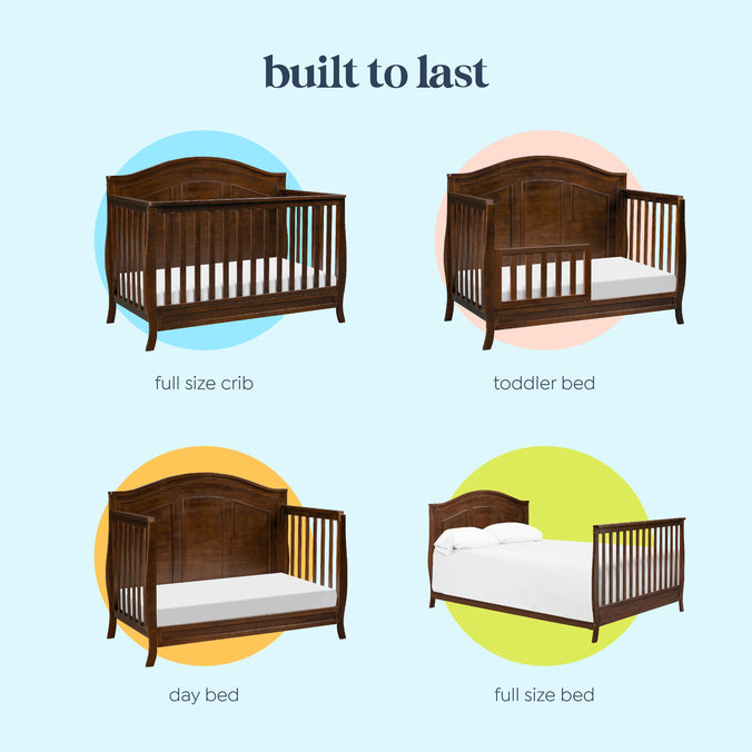 M20101Q,DaVinci,Emmett 4-in-1 Convertible Crib in Espresso