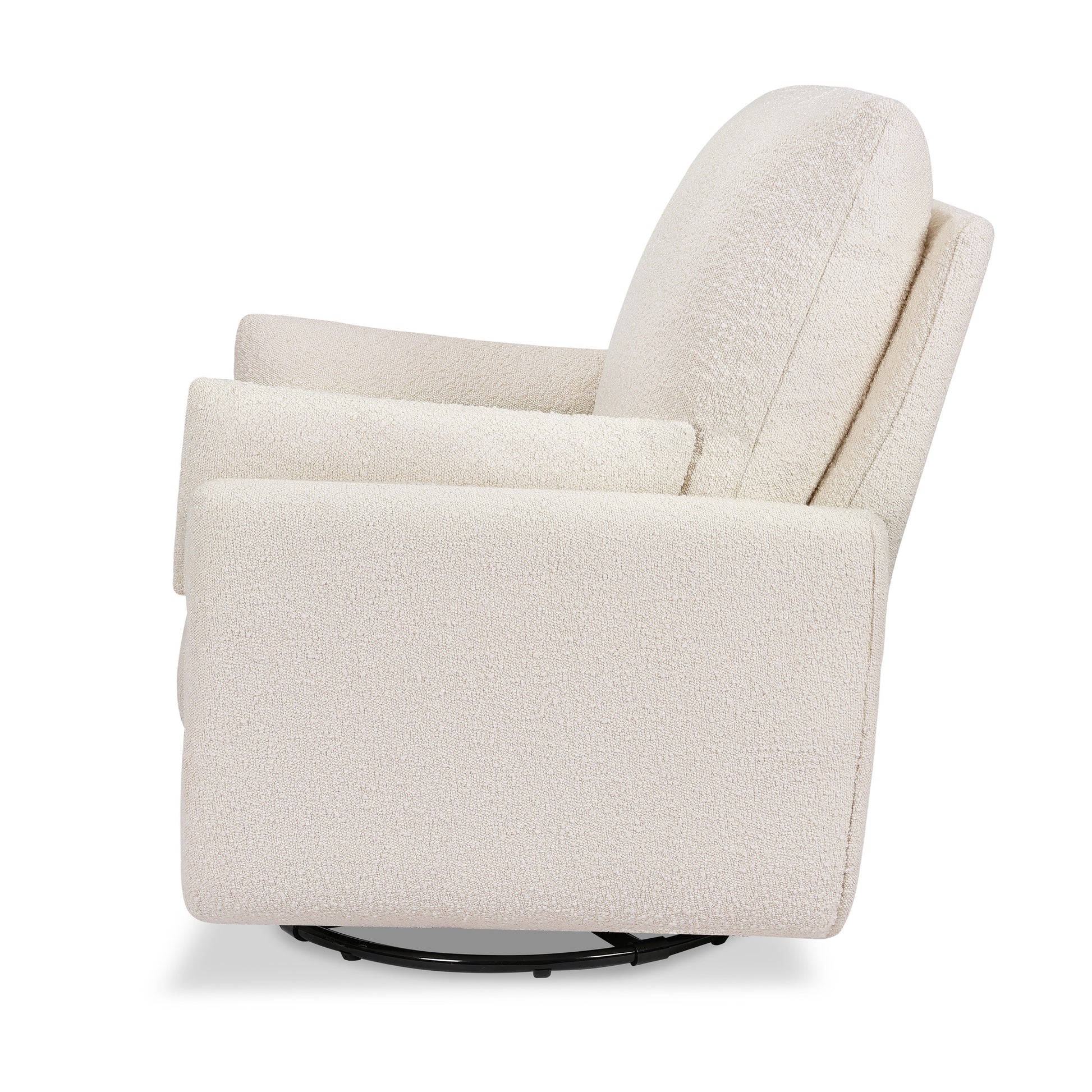 M24587WB,DaVinci,Juno Swivel Glider in Ivory Boucle