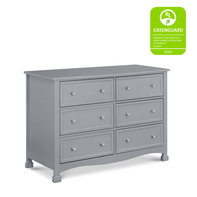 M5529G,DaVinci,Kalani 6-Drawer Double Wide Dresser in Grey Finish