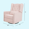 M22487PBPEW,DaVinci,Everly Recliner in Performance Pale Blush Pink Eco-Weave