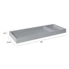 M0619G,The MDB Family,Universal Wide Removable Changing Tray in Grey Finish