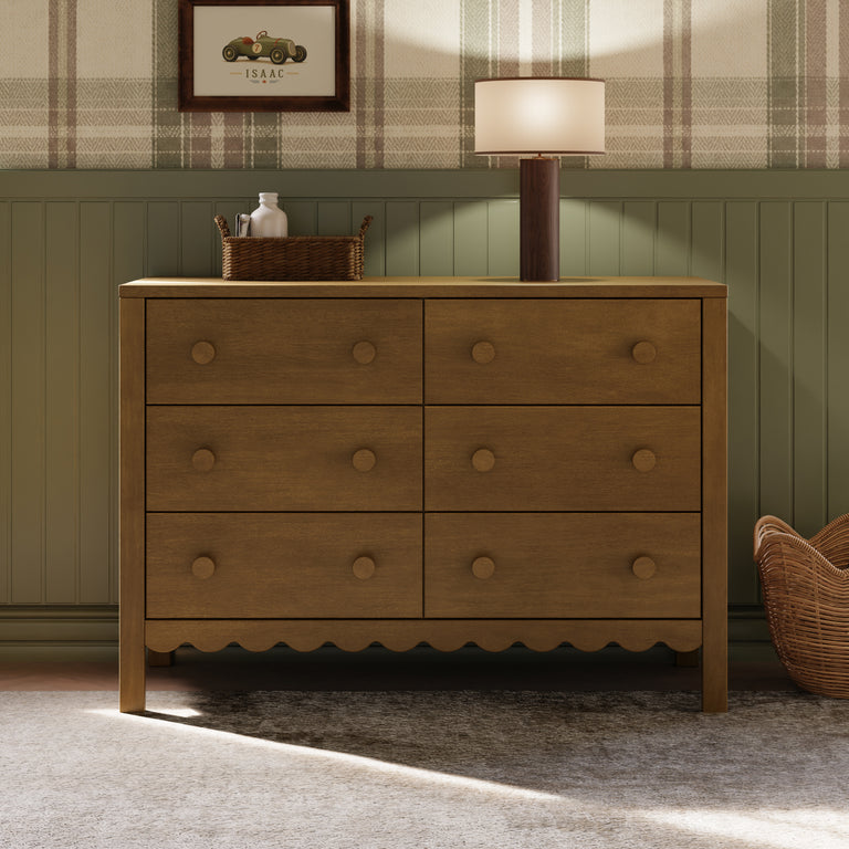 Sammy Scallop 6-Drawer Dresser
