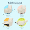 M33887VN,DaVinci,Jonah Swivel Recliner in Vanilla