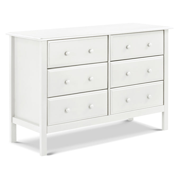 M5966W,DaVinci,Jayden 6-Drawer Double Wide Dresser in White Finish