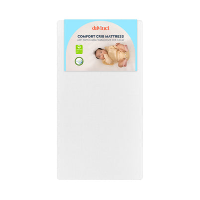 M53114W,DaVinci,Comfort Crib Mattress with Removable Waterproof Knit Cover in White