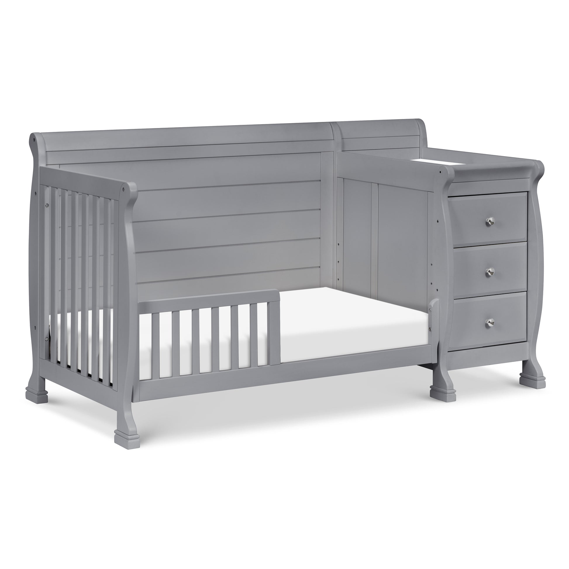 M5582G,DaVinci,Kalani 4-in-1 Convertible Crib & Changer in Grey