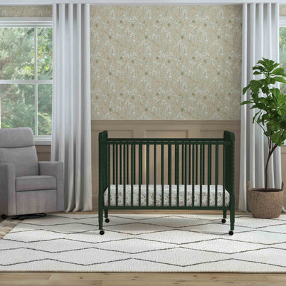 M7391FRGR,DaVinci,Jenny Lind Stationary Crib in Forest Green