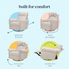 M24386BH,DaVinci,Suzy Flex Swivel Recliner w/ Adj. Arms & Headrest in Beach