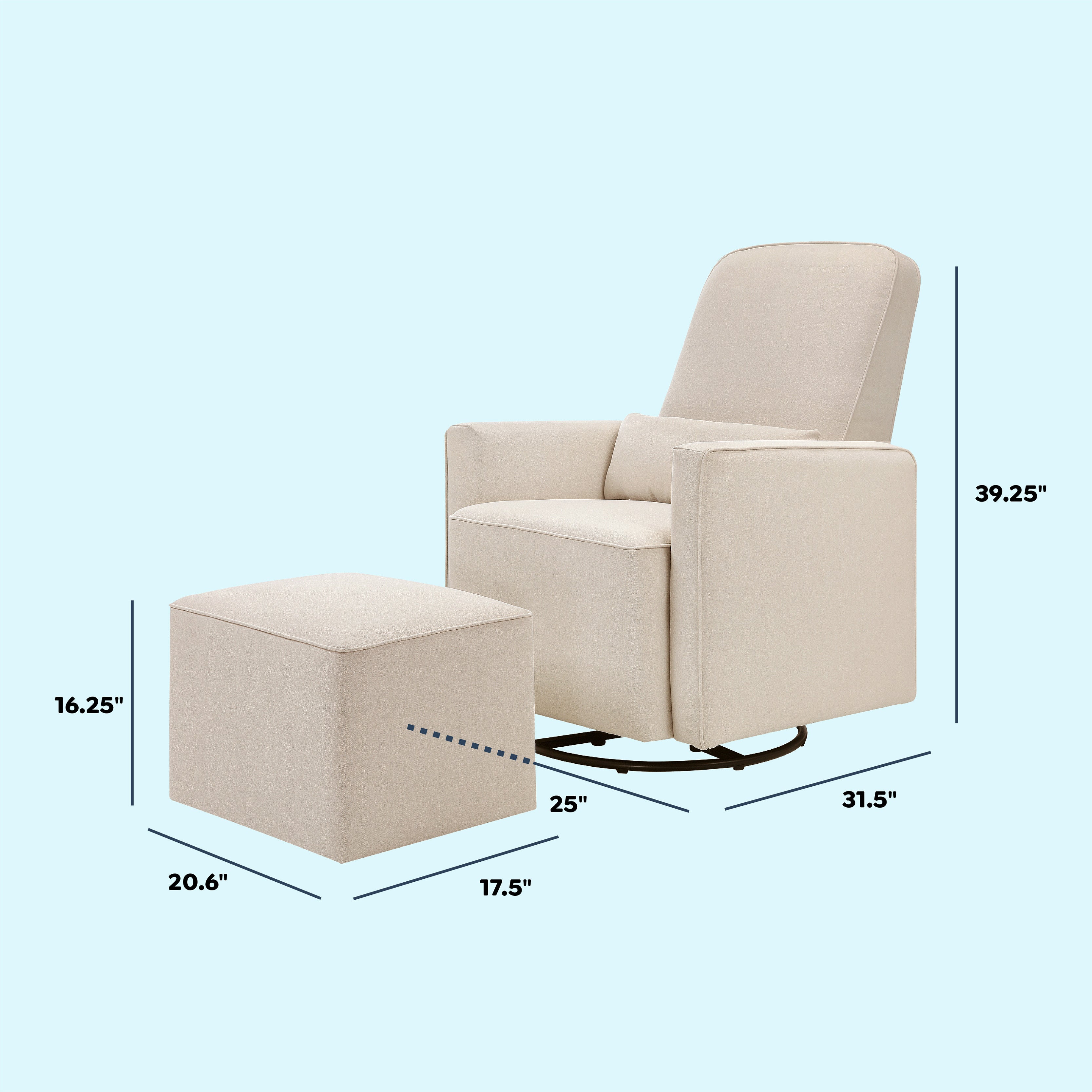 DaVinci Olive Glider and Ottoman DaVinci Baby