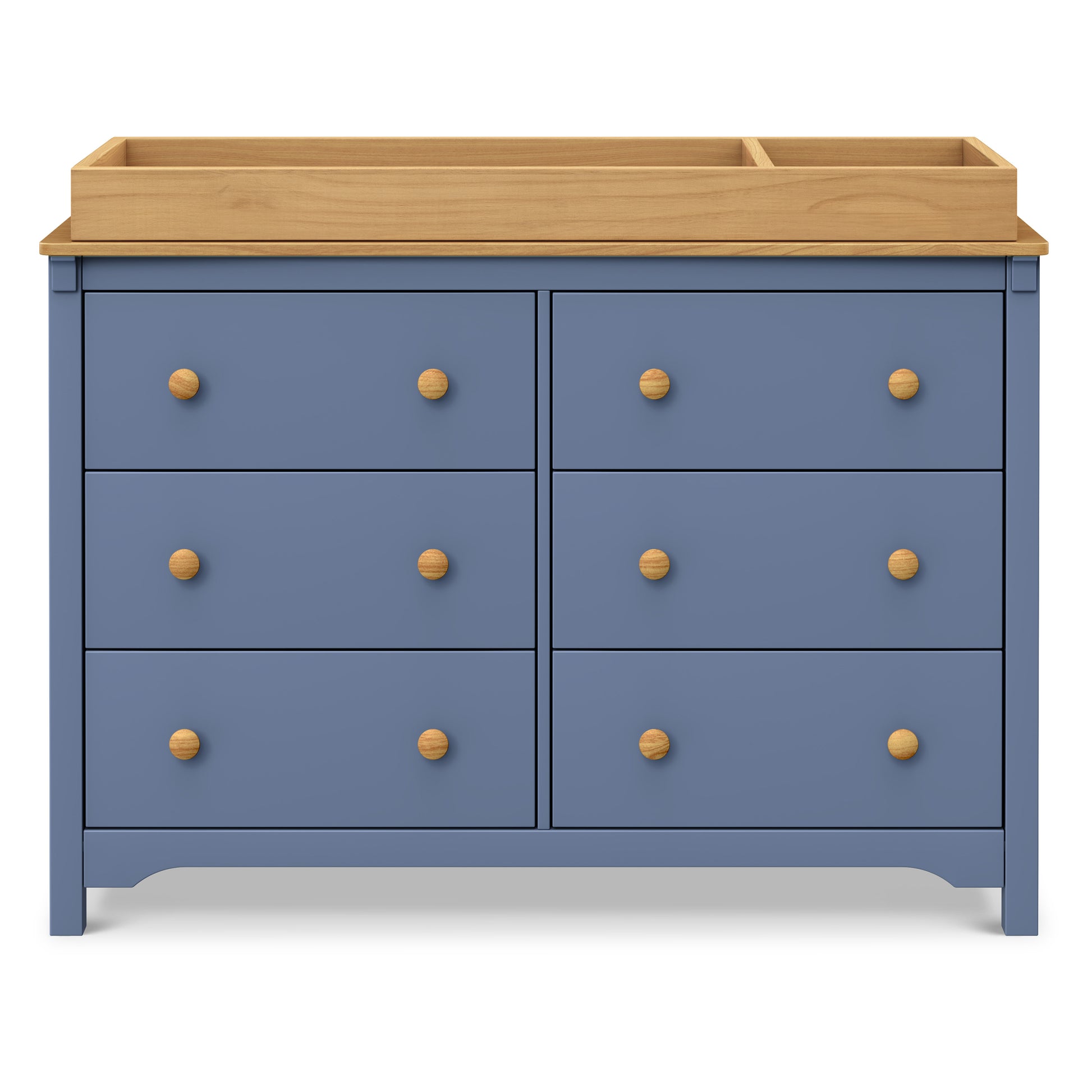 M27226CVBHY,DaVinci,Shea 6-Drawer Dresser in Cove Blue and Honey