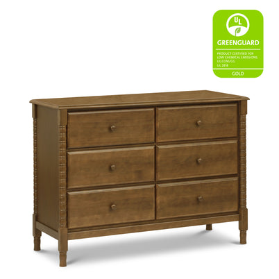 M7326L,DaVinci,Jenny Lind Spindle 6-Drawer Dresser in Walnut