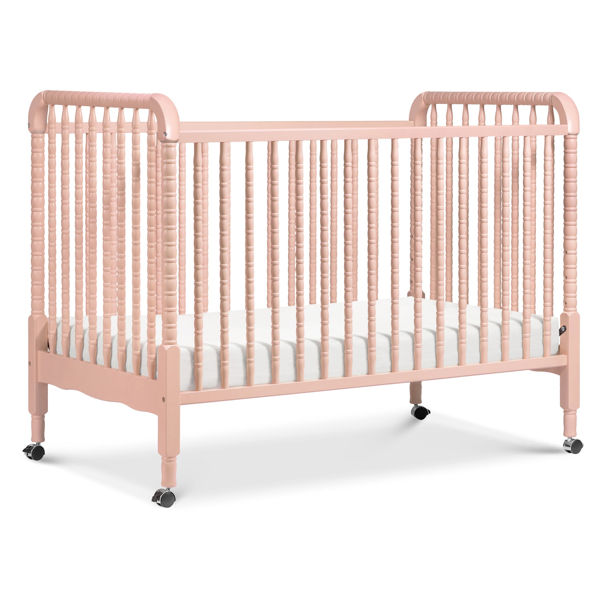 M7391BL,DaVinci,Jenny Lind Stationary Crib in Blush Pink Finish